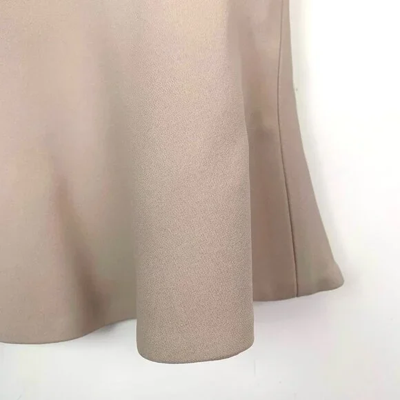 011447 Miu Miu ruffled apricot pink skirt size 42